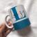 CANECA BRANCA COM GLITTER PERSONALIZADA