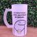 CANECA DE CHOPP DE VIDRO FOSCO PERSONALIZADA