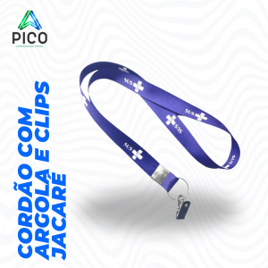 5 CORDÕES COM ARGOLA E CLIPS DE JACARÉ      