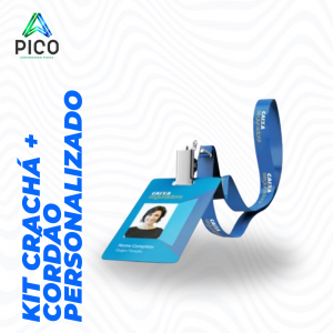 CRACHÁ + CORDÃO PERSONALIZADO      
