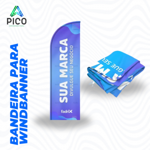 BANDEIRA AVULSA WIND BANNER PERSONALIZADA      