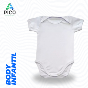 BODY INFANTIL POLIÉSTER BRANCO      