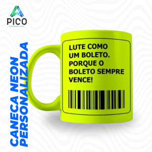 CANECA NEON PERSONALIZADA      