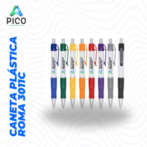 CANETA PLÁSTICA ROMA 3011C PERSONALIZADA      