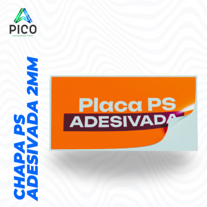 CHAPA PS 2MM ADESIVADA M²      