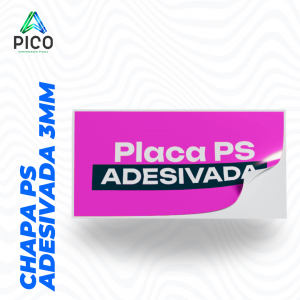 CHAPA PS 3MM ADESIVADA M²      