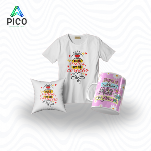 KIT 1 CANECA + 1 CAMISA + 1 ALMOFADA      