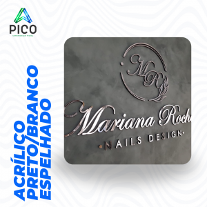 LOGOTIPO/LETREIRO DE ACRÍLICO BRANCO      