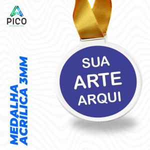 MEDALHAS DE ACRÍLICO PERSONALIZADAS      