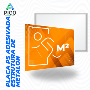 PLACA DE CHAPA PS COM ESTRUTURA DE METALON M²      