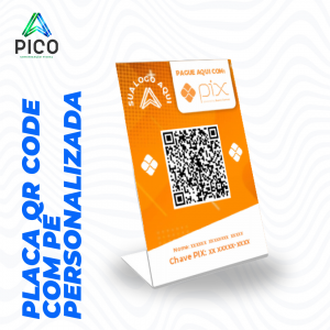 PLACA DE QR CODE PERSONALIZADA      