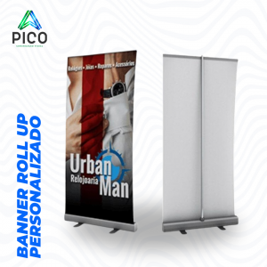 ROLL-UP SUPORTE/BANNER PERSONALIZADO - TAMANHO 80X200CM      