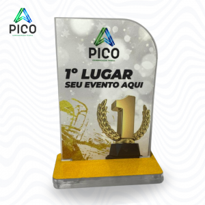 TROFÉU RANKING Acrílico adesivado 13X16CM    