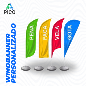 WIND BANNER COMPLETO PERSONALIZADO - 4x4      